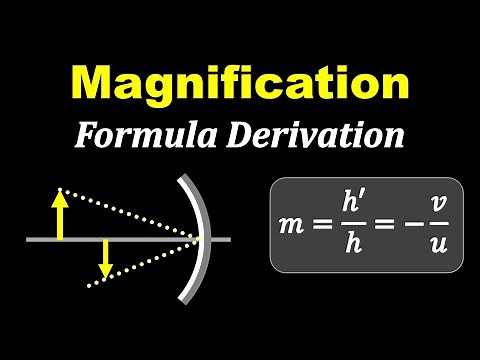 Spherical Mirrors - 7 || Magnification Formula Derivation || in Hindi for Class 10
