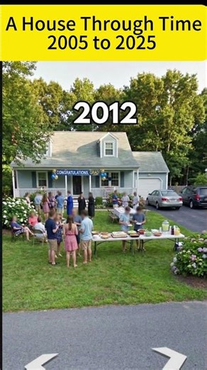 A House Through Time: 2005 to 2025 😢 #shorts