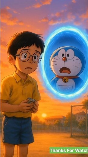 Doraemon Returns Through a Time Portal 😢✨ | Emotional Anime Short | Nobita’s Cry for Help