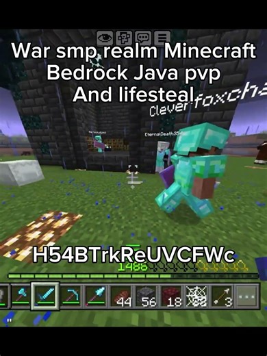 Minecraft realm bedrock #shorts #java #pvp #bedrock #minecraft #fypシ #lifesteal #gaming #games