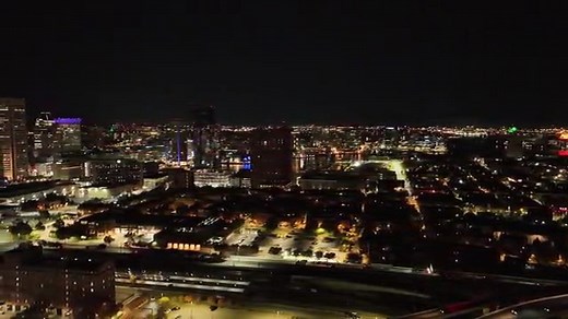 Here's an aerial view of the Baltimore city skyline at night. FOXBaltimore.com | WBFF FOX 45