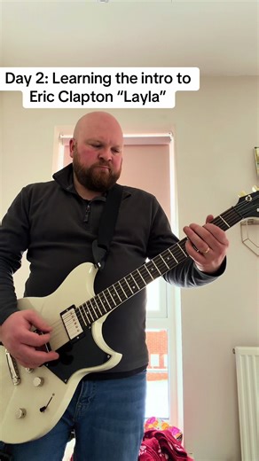Learning Eric Clapton's Layla Introduction: Day 2