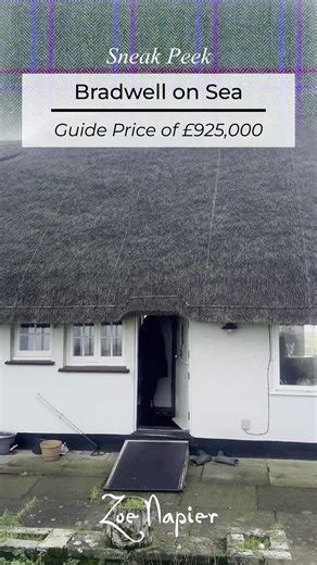 Bradwell on Sea Guide Price of £925,000 5.4 Acres | Grade II listed thatch with guest suite & equestrian facilities A coastal equestrian home combining a Grade II listed thatch cottage with a detached thatched guest suite, stable yard and 40 x 20m manège, set within 5.4 acres overlooking open farmland and the Blackwater Estuary – close to the marina and yacht clubs. - Charming Grade II Listed Thatch Cottage - Detached Thatched Guest Suite/Bedroom - 5.4 Acres with Equestrian Facilities - 40 x 20m