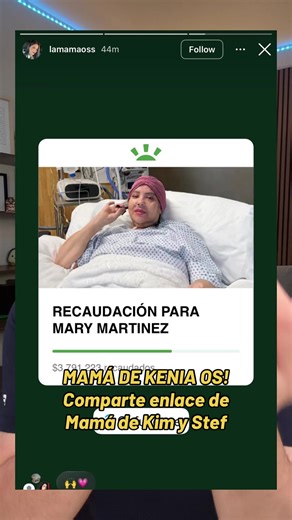 Mamá de Kenia Os! Comparte enlace de donaciones de la mamá de Kim y Stef ‼️ #keniaos #kimloaiza #stefannyloaiza #chismesito #soyeddynieblas