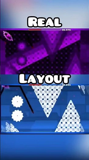 Ultra Paracosm Layout vs Real #geometrydash #gdupdate #gd