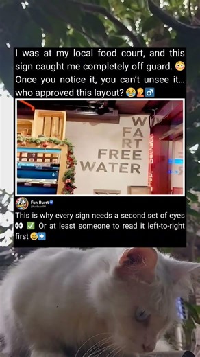 Food Court Sign Layout Is Confusing at First Glance