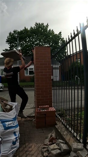 The Chuckle Brothers Lifting A Heavy Pier Cap 😅