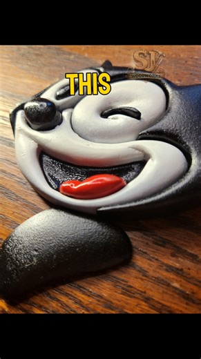 Turning Wood Into Felix the Cat (Before Paint!)