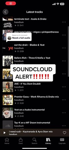 Replying to @d the soundcloud is up guys link in bio, go show me sum luv over there 2‼️‼️ youll get sum bonus stuff over there that i cant upload here #musicproducer #flstudio #producertok #soundcloud #mashup #remix #mix