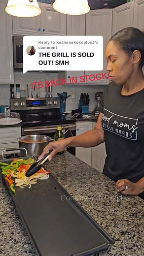 Replying to @keshonekokoplus3 Stop everything! The 36-inch griddle is back in stock and it's time to move fast! Click the link above my name and head over to my bio for the Amazon affiliate link. Don't miss out on this opportunity! Wishing you all good luck in your cooking adventures! #cookingwithdimples #36inchgriddle #viral #easyrecipe #fluffypancakes