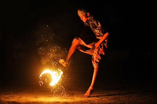 In Pics: Fireball Soccer, An Extreme Version Of Soccer Played During Ramadan Which Includes Some Scary Rituals