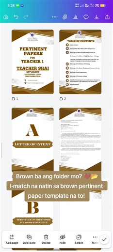 Brown Template para sa Pertinent Paper ng DepEd ranking