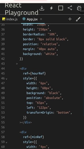 Animation clock ⏰...#frontend #reactfrontend #vuralshort