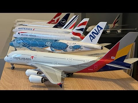 Asiana Airbus A380, 1:200 Diecast model unboxing / JC Wings