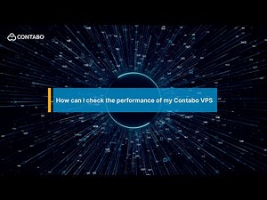 How can I check the performance of my Contabo VPS
