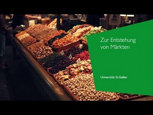 Zur Entstehung von Märkten