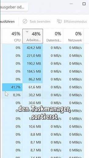Taskmanager-Anzeige einfrieren: So geht's!