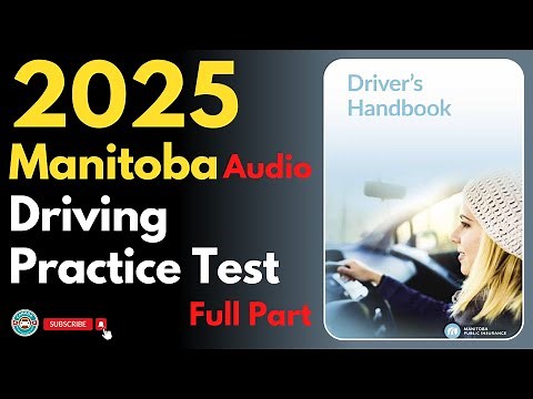 Manitoba Driving Practice Test Full Part | Audio | Canadian Driver Knowledge Test