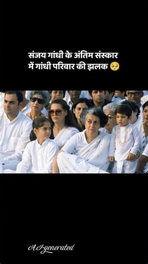 Sanjay Gandhi funeral clip