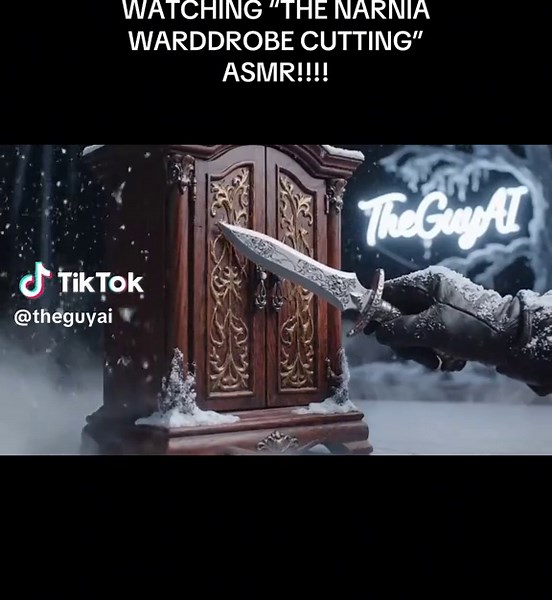 NARNIA WARDROBE CUTTING ASMR!!! #fyp #likе #follwme #funn #comment