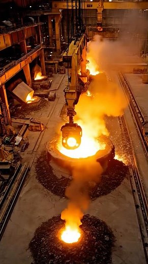 How Metal Casting Really Works Inside a Modern Foundry⁉️🔥 #fyp #manufacturingprocess #metalcasting