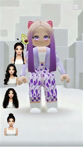 cómo se vería mi personaje de roblox con diferentes pelos #roblox #robloxshorts