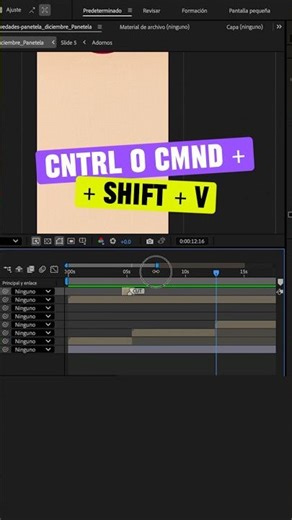 Shortcut for copying and pasting in After Effects #AfterEffects #MotionGraphics #GraphicDesign