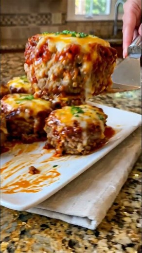 Cheesy Meatloaf Muffin Cups | Easy Mini Meatloaf Recipe for Family Dinner