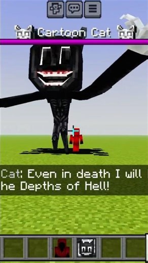 cartoon cat vs entity 404 fight in Minecraft #shorts #minecraft