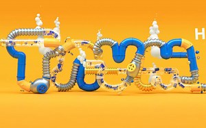 清新文字三维动画教程——模型创建01