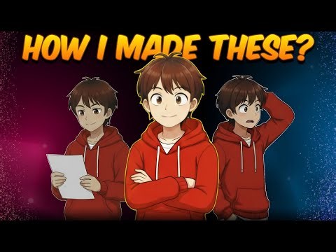 This Is How I Made These Anime Characters!👀