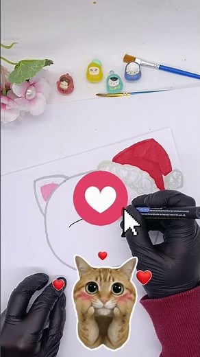 Paper Cute Cat 😽#tutorial #diy #papercraft #cat