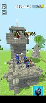 Two Kingdoms Fight Battle 🏹🎯 In Craft War LV-10 Epic Battle #games #viral #shorts