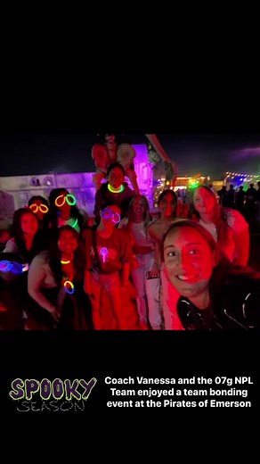 Spooky fun! 🎃 07g NPL team and Coach Vanessa ventured into the haunted Pirates of Emerson and lived to tell the tale! #SanRamonFC | San Ramon FC