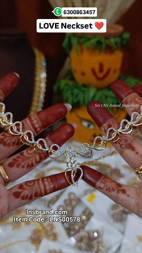 Sri LNS Brand Jewellery on Instagram: "Price:- 1099/- Item Code:- LNS00578 Whatsapp:- 6300863457 #Neckset #necklace #loveneckset #love #ontrending #instagood #instafeed #trendingreels #trending #viralreels #viral #jewellery #trendingjewellery"
