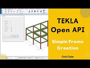 Tekla Open API Tutorial | Simple steel frame creation using tekla open API #beginners #civil #shorts