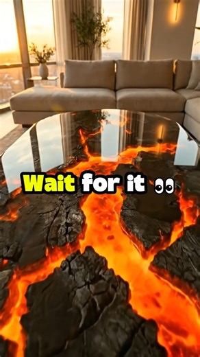 This Volcano Table Looks Like Real Lava… 😳🌋