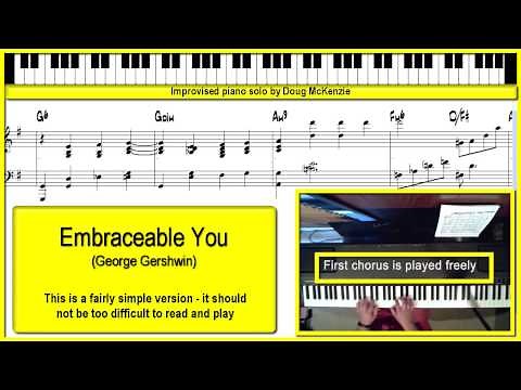 Embraceable You - solo jazz piano lesson