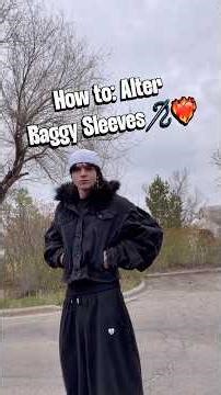 How to Alter Baggy Sleeves🪡❤️‍🔥 | Alt DIY Classroom #upcycle #alternative #altfashion