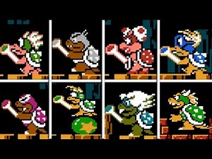 Super Mario Bros. 3 - All Koopalings Fights (No Damage)