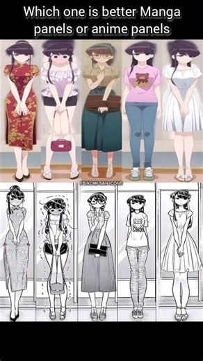 Which one is better Manga panels or anime panels #manga #anime
