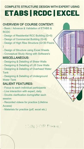 ETBAS Live Training Program B19 - P1 #etabs #etabstutorial #rccdesign #safe #structuredesign