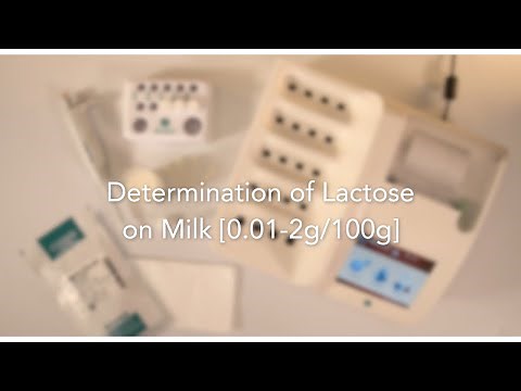 Determination of Lactose in milk