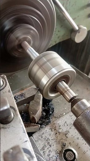 Perfect Bearing Fitting on a Lathe Machine! 😱 Precision Shaft Machining #Shorts