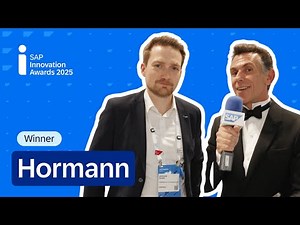 Hormann Honored with an SAP Innovation Award Win for Pioneering Sustainability Initiatives