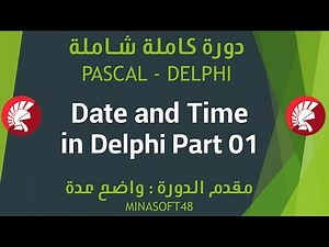 088 PASCAL AND DELPHI TUTORIAL - Date and Time in Delphi Part01