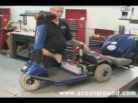 How to Disassemble a Pride Celebrity Scooter for Transport