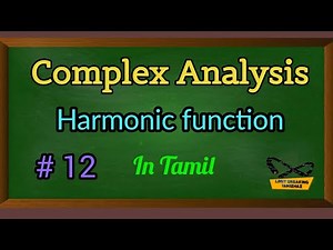 Harmonic function | Harmonic conjugate | Complex Analysis | With examples | Limit breaking tamizhaz