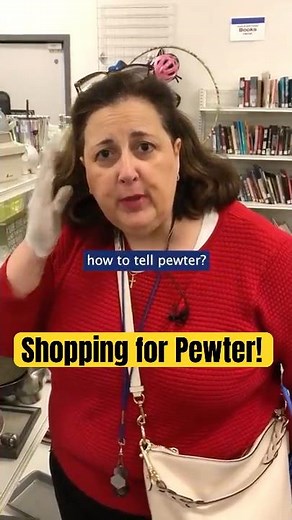 Recognize Pewter Thrift Shopping by Dr. Lori