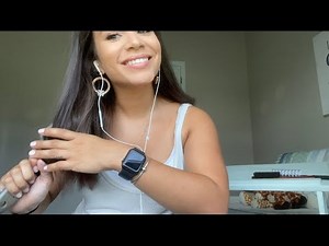 ASMR | Brushing, Shirt Scratching, Lip Gloss Application